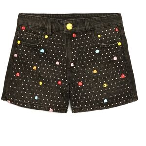 ⍩⃝ Justice Pac-man Denim Shorts - Girls size 14 NWT